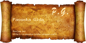 Passeka Gida névjegykártya